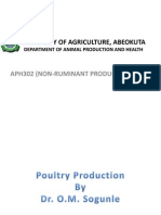 461 - APH302 Non-Ruminant Production Lecture Note 1