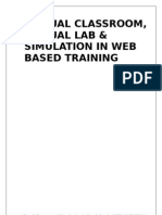 Virtual Classroom, Virtual Lab & Simulation in Web Based Training