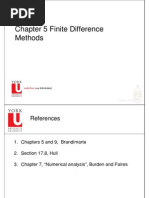 Chapter 5 Finite Difference Methods: Math6911 S08, HM Zhu