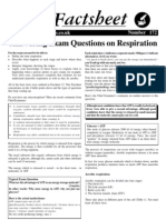 Bio Factsheet: Answering Exam Questions On Respiration