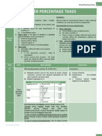 Other Percentage Taxes Table