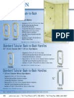 Standard Tubular Back-to-Back Handles: 3/4" (19 MM) Diameter Without Style Washers