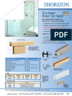 Elite-Header Shower Door System New!