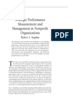 Kaplan - Strategic Performance Measurement and Management in Nonprofit Organizations