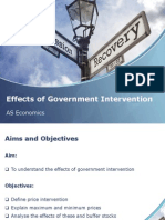 Effects of Government Intervention