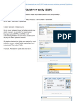 Create A SAP Query Quickview Easily SQ01