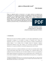 QUETGLAS, F - Qué Es El Desarrollo Local