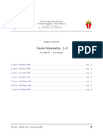 Esercizi Di Analisi Matematica 1+2 (Course - Ita) UniNettuno