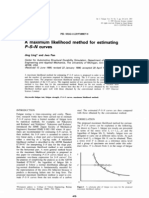 A Maximum Likelihood Method For Estimating P-S-N Curves