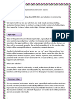 Difficulties in Complete Denture Construction & Solutions II