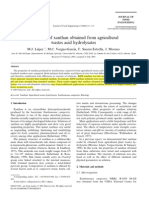 Properties of Xanthan Obtained From Agricultural Wasted Acid Hydrolysates