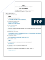 Form O-1 Report of Valuation of Immovable Property Part I - Questionnaire