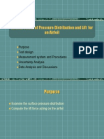 Measurement of Pressure Distribution and Lift For An Airfoil