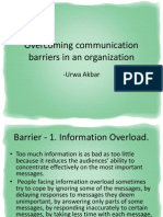 Overcoming Communication Barriers in An Organization