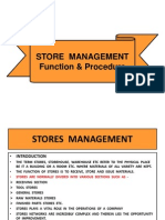 Stores Management