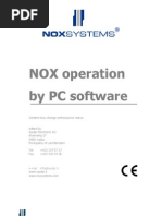 NOX Operation by PC Software: Content May Change Without Prior Notice