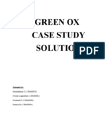 Green Ox Case Study Solution: Submitted by