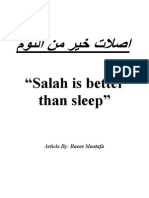 Salah Is Better Than Sleep...