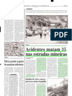 2003.12.29 - Acidentes Matam 35 Nas Estradas Mineiras - Estado de Minas