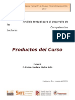 Productos Analisis Textual