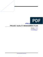 CDC UP Quality Management Plan Template