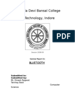 Bluetooth (Seminar Report)