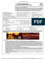 Irctcs E-Ticketing Service Electronic Reservation Slip (Personal User)