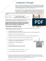 Archimedes' Principle: Density of Water