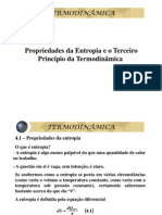 Propriedades Da Entropia e o Terceiro Principio Da Termodinamica