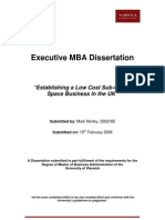 Space Tourism MBA Dissertation - Mark Morley