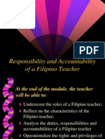 Responsibility and Accountability of Teachers