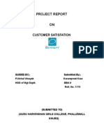 Project Report ON: Customer Satisfation