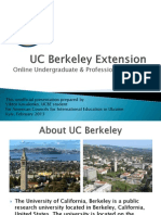 UC Berkeley Extension Presentation