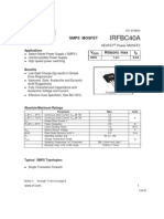 Irfbc40A: Smps Mosfet