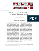 The Greening of The World Bank: A Lesson in Bureaucratic Survival, Cato Foreign Policy Briefing No. 56