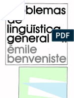 Benveniste-Problemas de Linguistica General