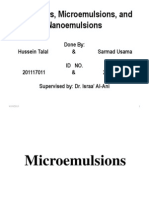 Emulsions, Microemulsions, and Nanoemulsions