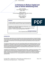 Alternative Flow Schemes To Reduce Capital and Operating Costs of Amine Sweetening Units