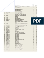 Item NO. Part Number Description QTY Per Assy Total QTY