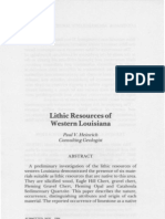 Lithic Resources of Western Louisiana