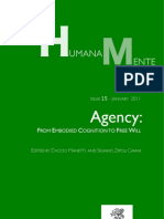 Humana - Mente 15 Agency - From Embodied Cognition To Free Will