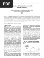 Application of Fuzzy Logic To Control The DC-DC Converter