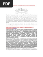 Diagrama de La Máquina de Turbina de Gas Con Regenerador