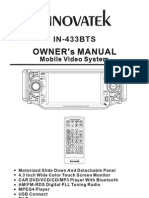 Owner'S Manual Owner'S Manual: IN-433BTS