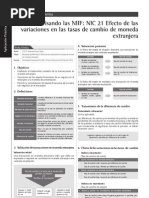 NIC 21 Efecto de Las Variaciones en Las Tasas de Cambio de Moneda Extranjera