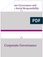 Corporate Governance and Corporate Social Responsibility