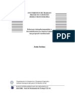 Jordana 2001 Relaciones Intergubernamentales y Descentralización en América Latina Una Perspectiva Institucional