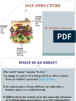 In-Class Essay Writing - Essay Structure