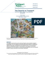 Land Use Impacts On Transport