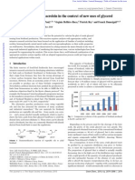 Glycerol Dehydration To Acrolein in The Context of New Uses of Glycerol